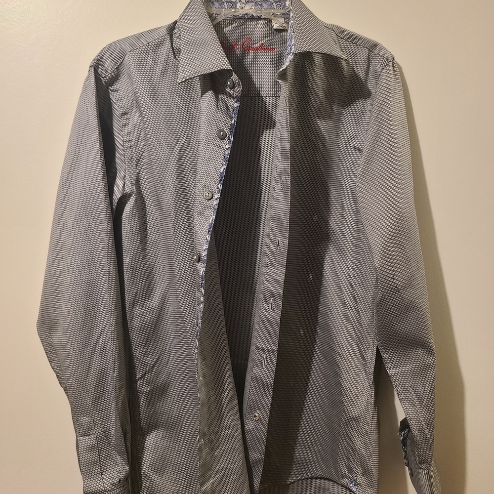 Robert Graham Kids Gray Button Down Shirt